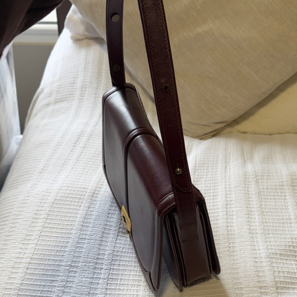 Elegant vintage Cuero Vaca Burgundy Leather Shoulder Bag - Picture 7 of 8